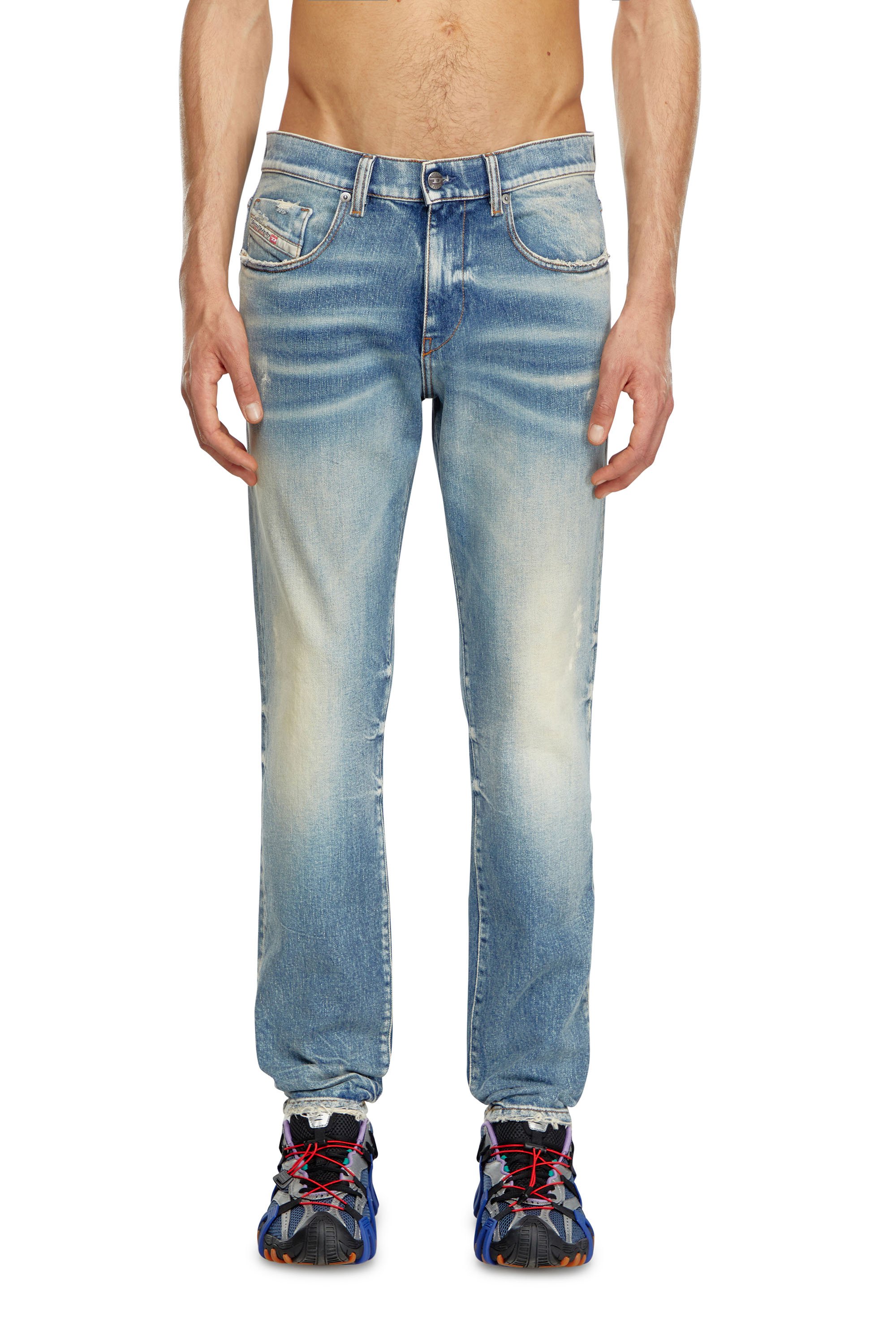 Diesel - Slim Jeans 2019 D-Strukt 007V8, Hombre Slim Jeans - 2019 D-Strukt in Azul marino - Image 1