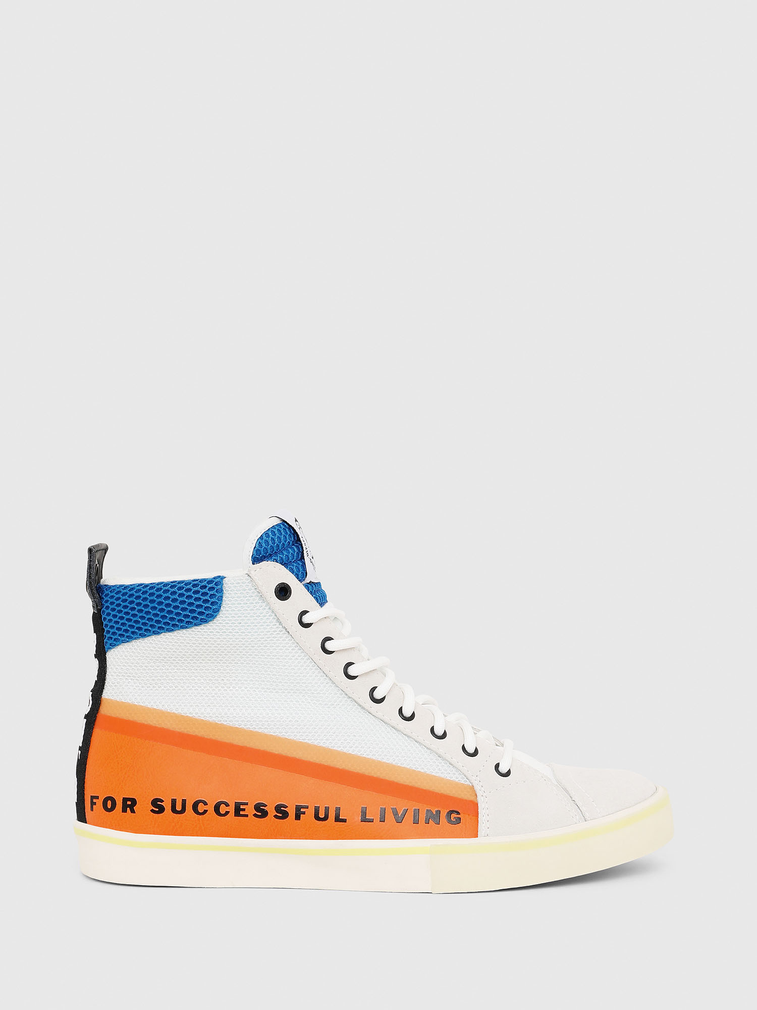 S-DVELOWS MID Men: High-top sneakers in mesh and leather | Diesel