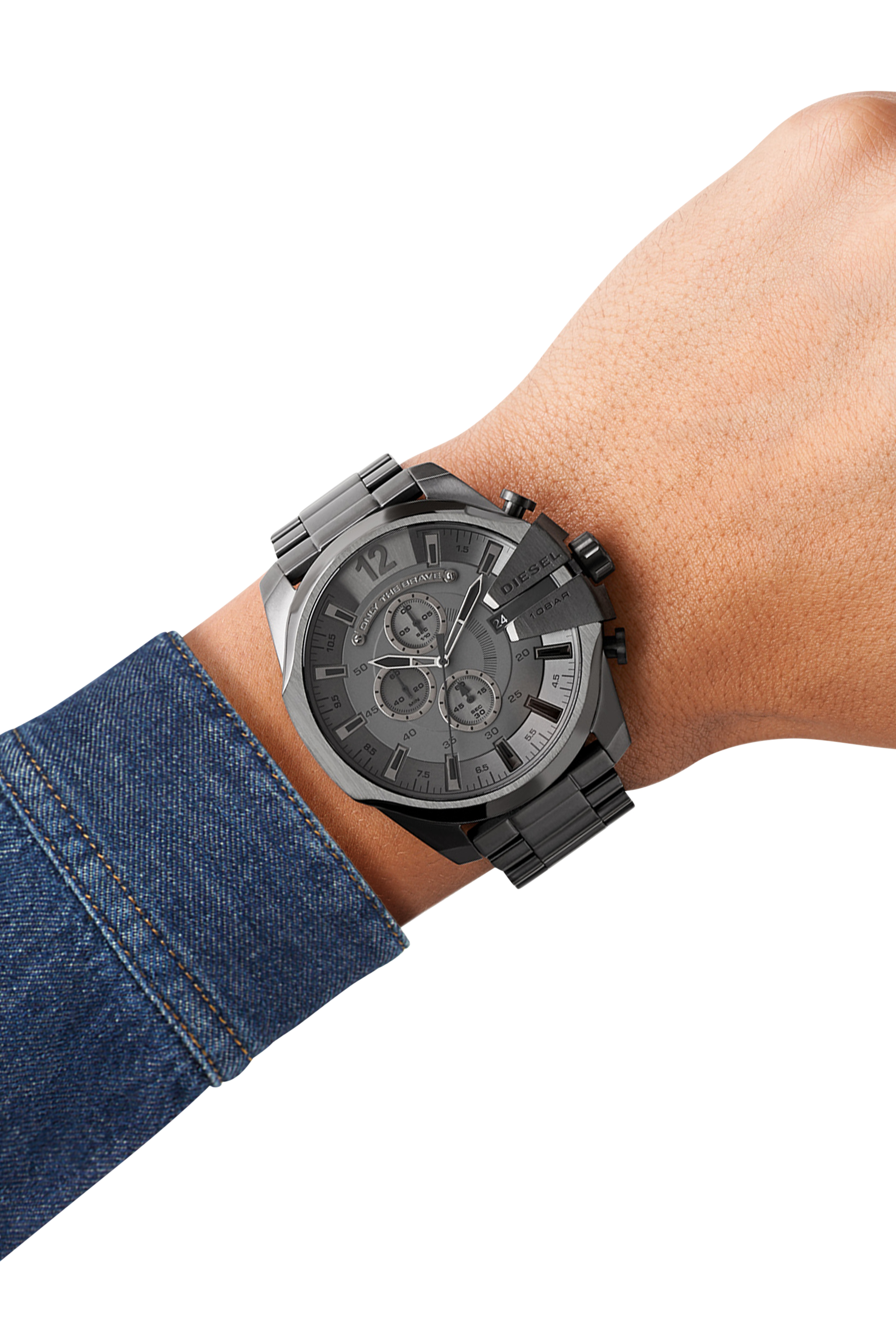 Diesel - DZ4282, Mega Chief reloj con chapado negro Hombre in Gris - 5