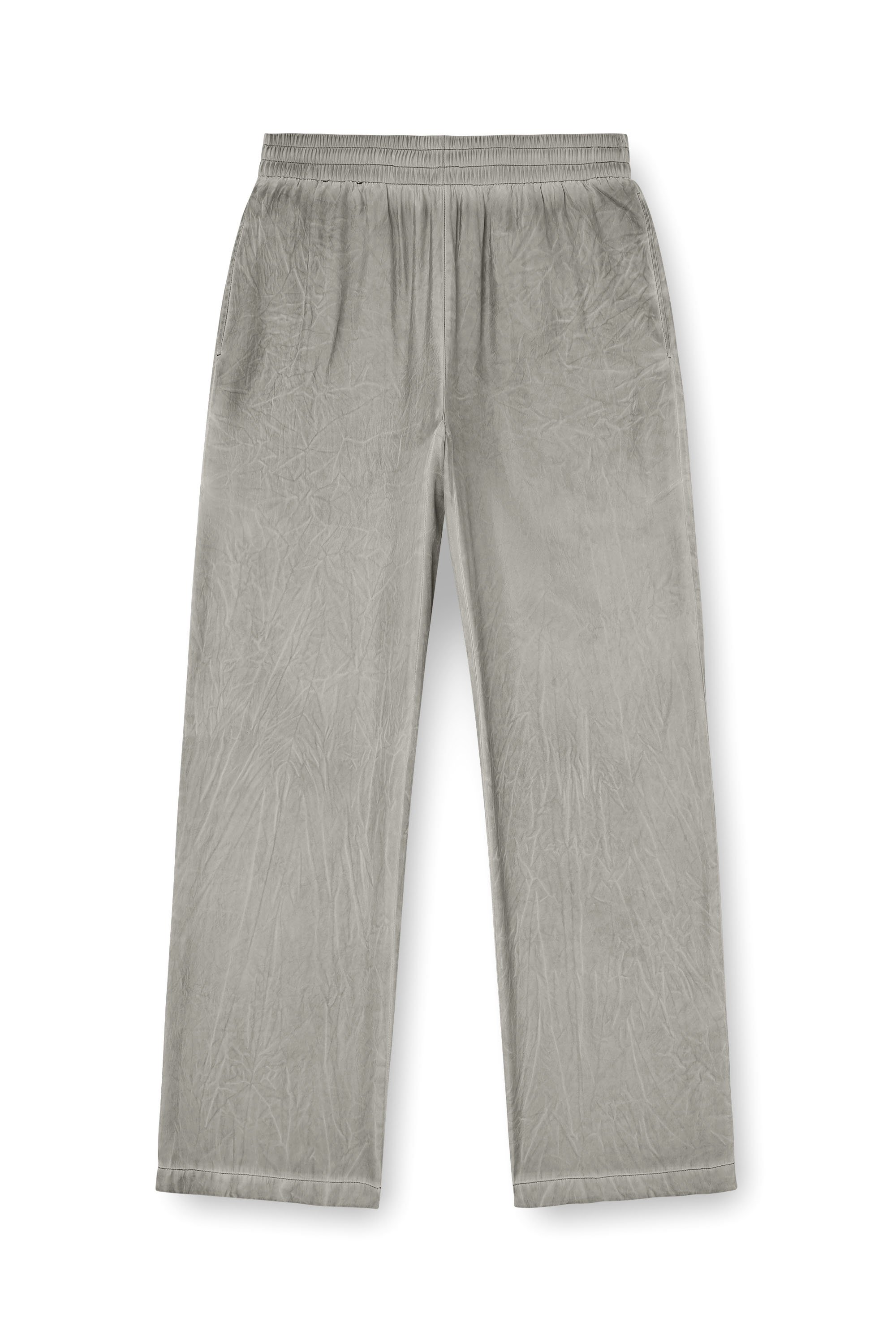 Diesel - P-LEON, Unisex's Fluid crinkled track pants in Grey - 6