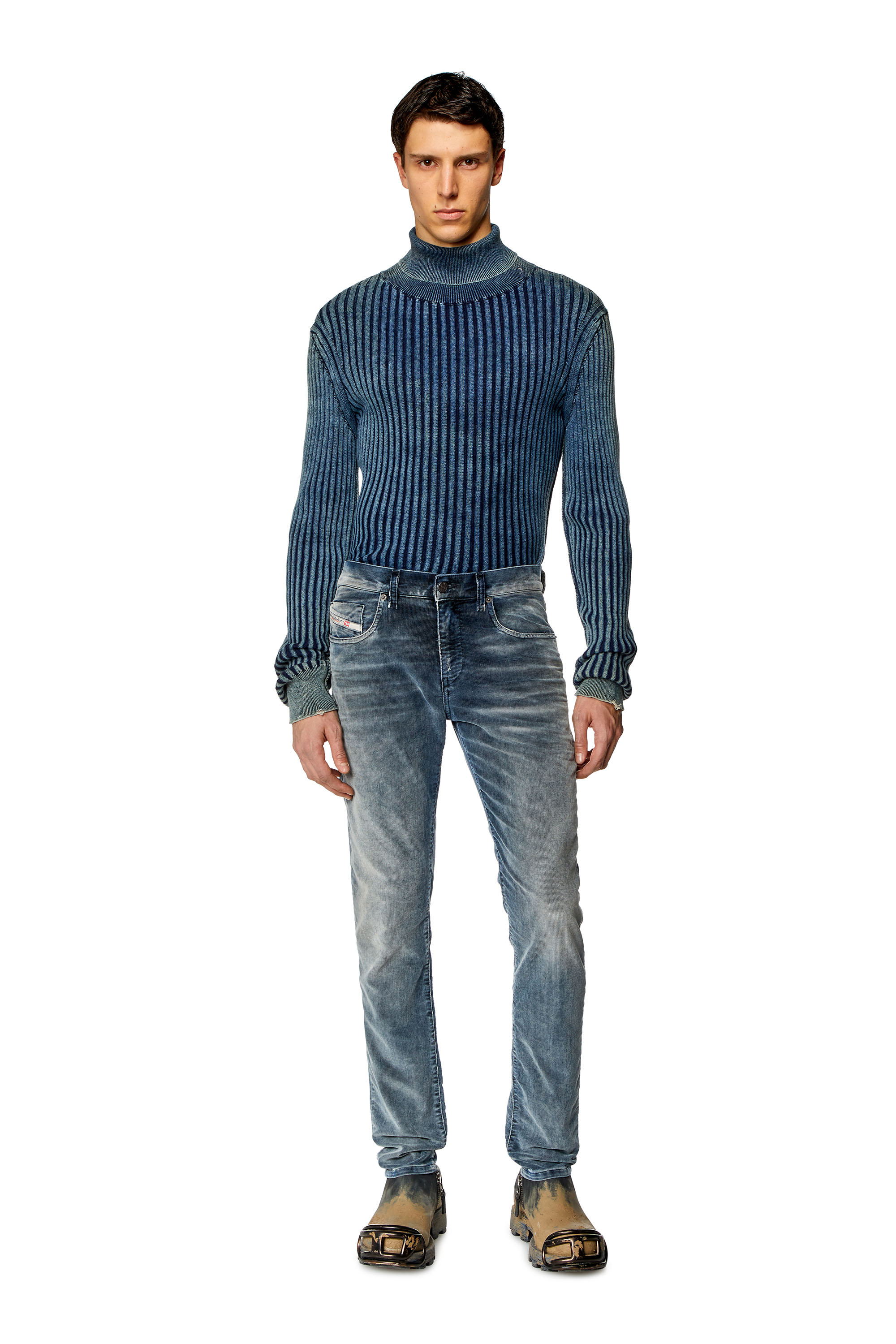 Diesel - Slim Jeans 2019 D-Strukt 068JF, Azul Oscuro - Image 4