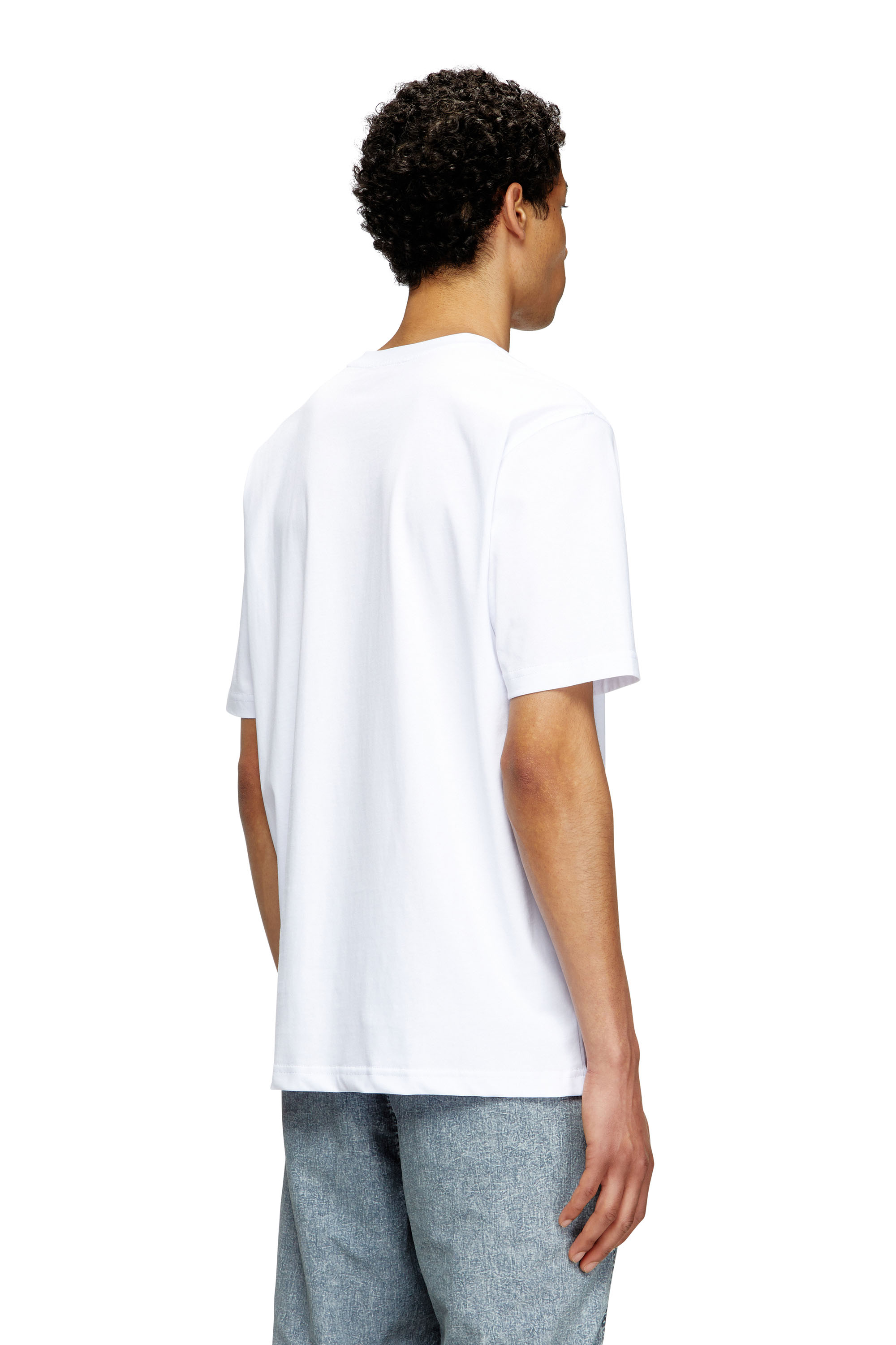 Diesel - T-ADJUST-MAREY, Camiseta con recorte Oval D Hombre in Blanco - 4
