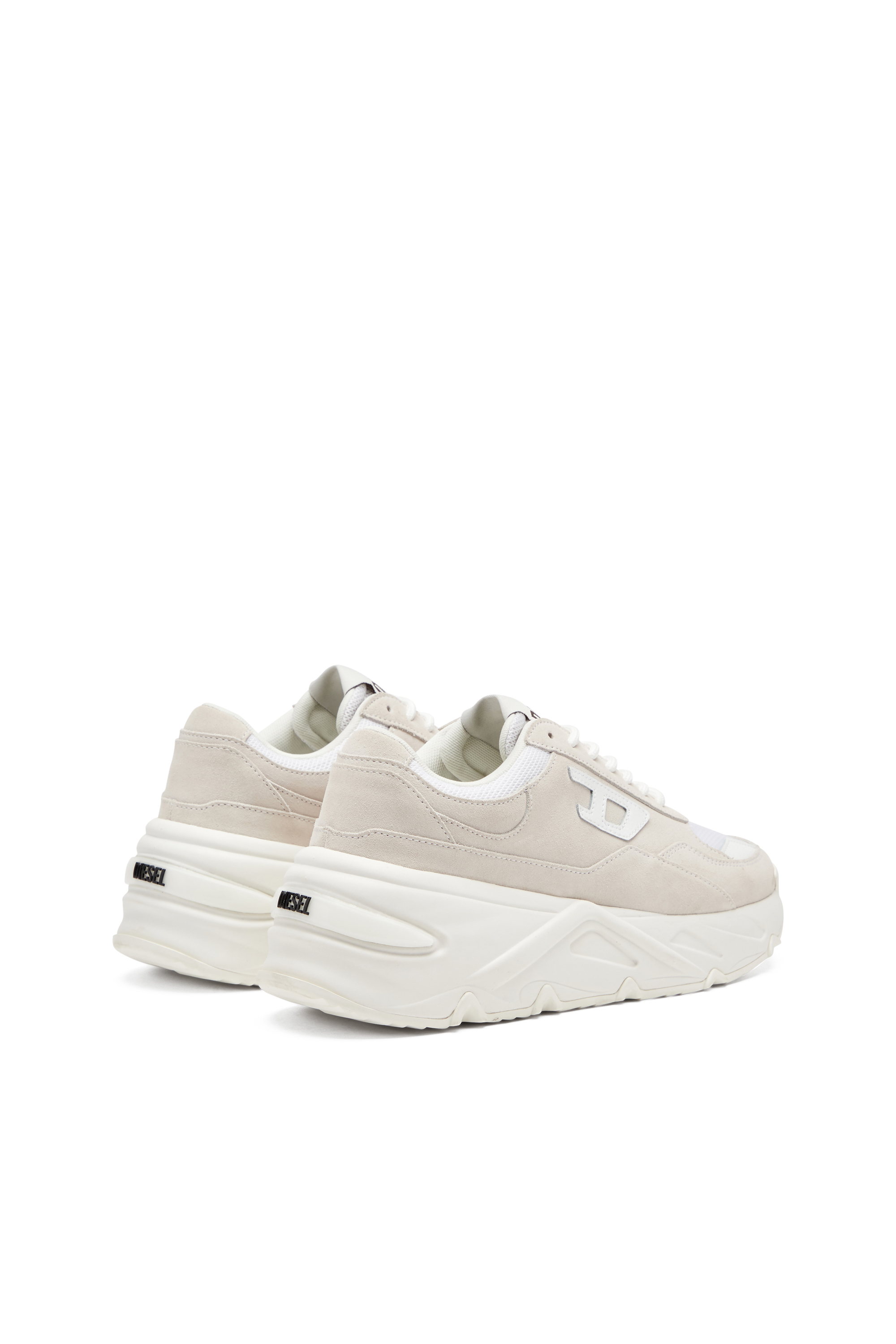 【DIESEL】 25SS S-SAVANNAH W Sneakers White Women's S-Savannah-Platform sneakers in suede and mesh