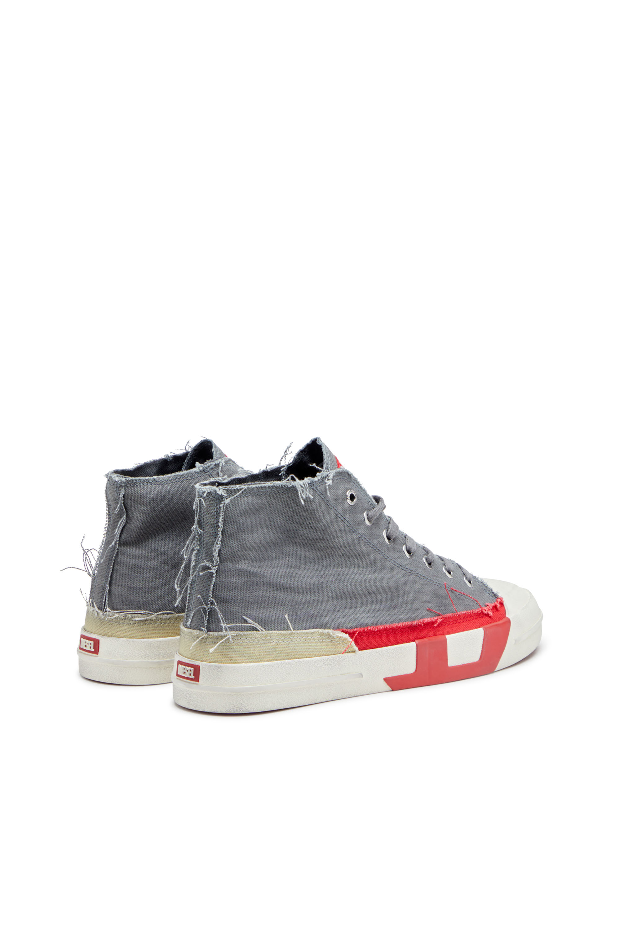 Diesel - S-D-VERSE MID, S-D-Verse-Deportivas altas de lona con efecto desgastado Hombre in Multicolor - 4