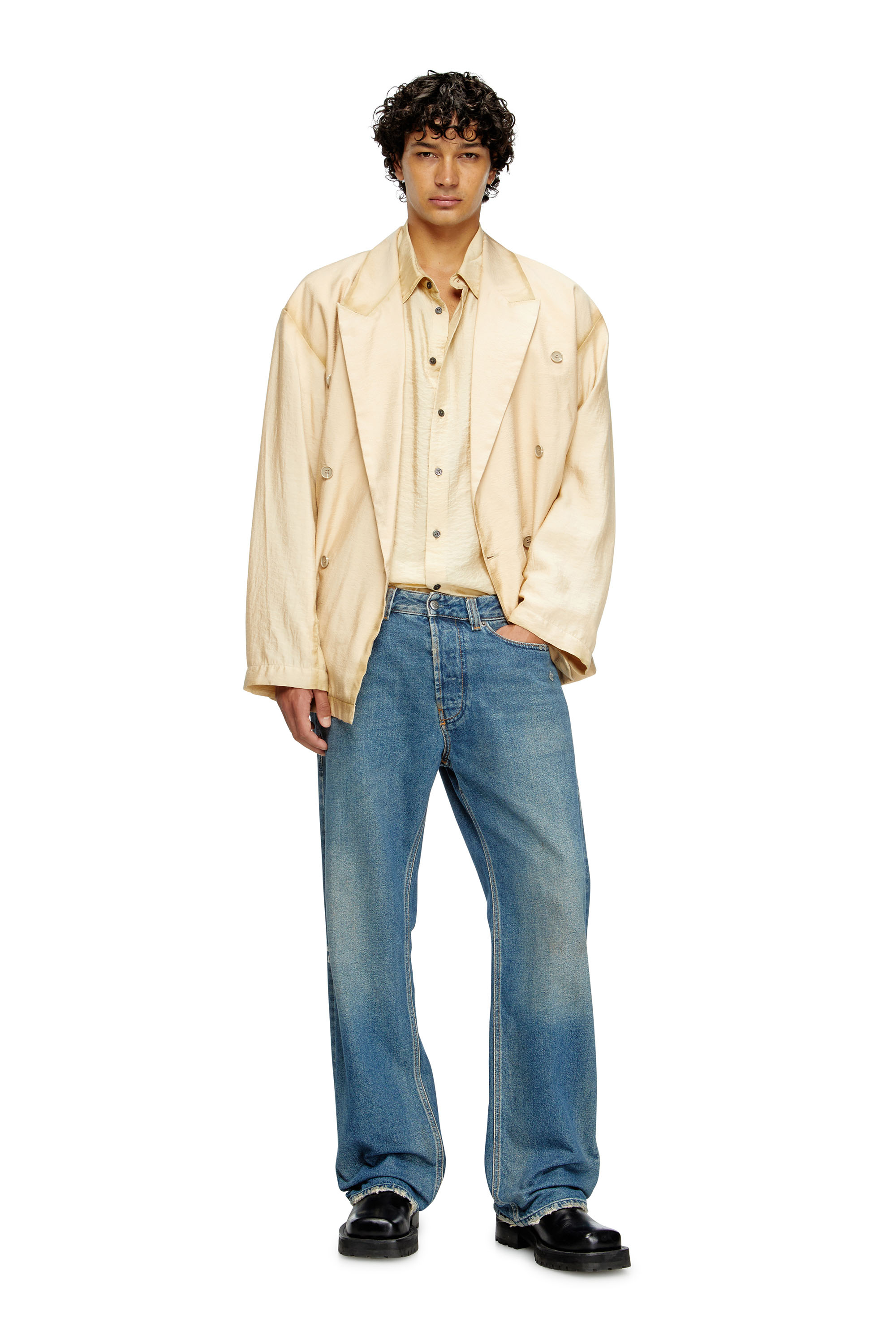 Diesel - Relaxed Jeans 1980 D-Eeper 09J79 Hombre, Azul medio - 2