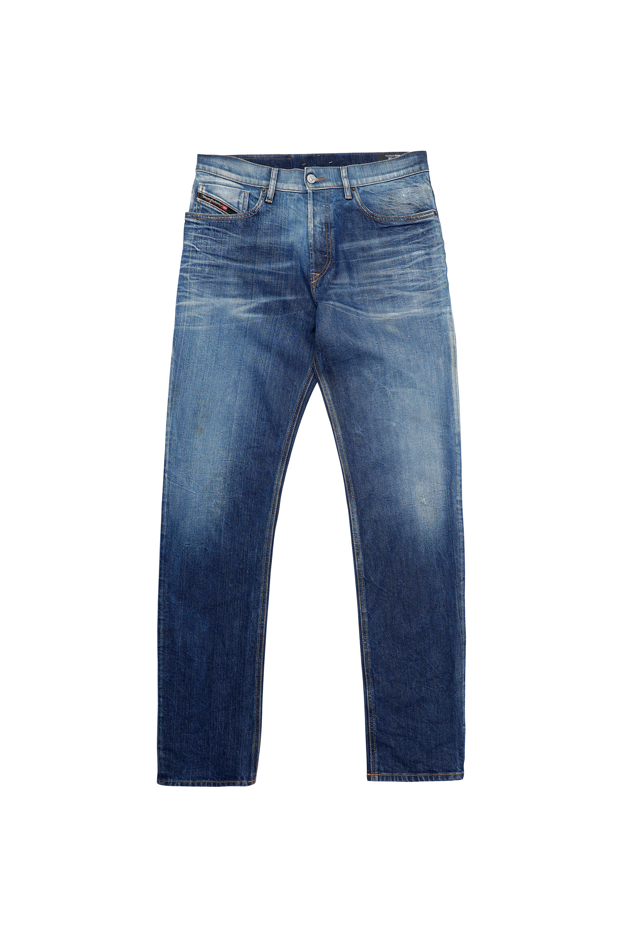 Diesel - D-Fining Tapered Jeans 09A96, Medium blue - Image 6