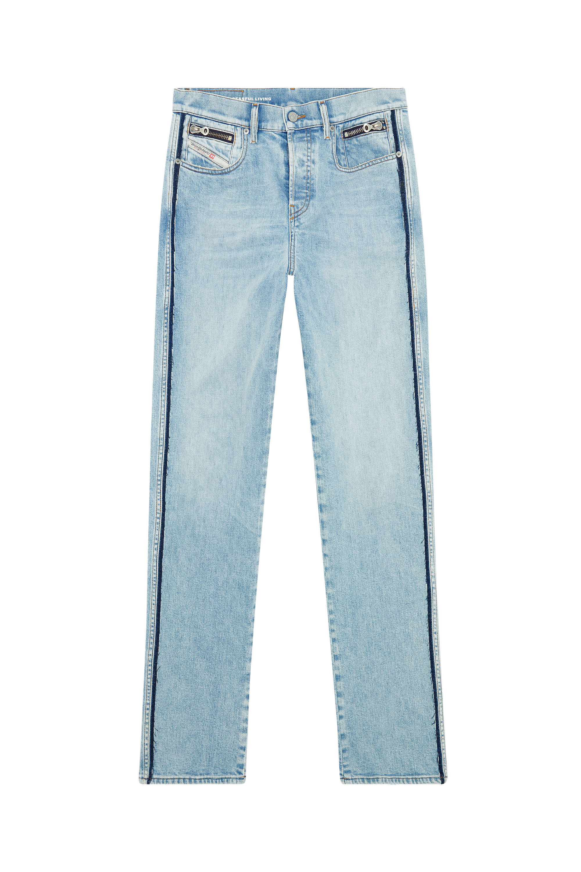 Diesel - Straight Jeans 2020 D-Viker 09F41, Azul Claro - Image 6