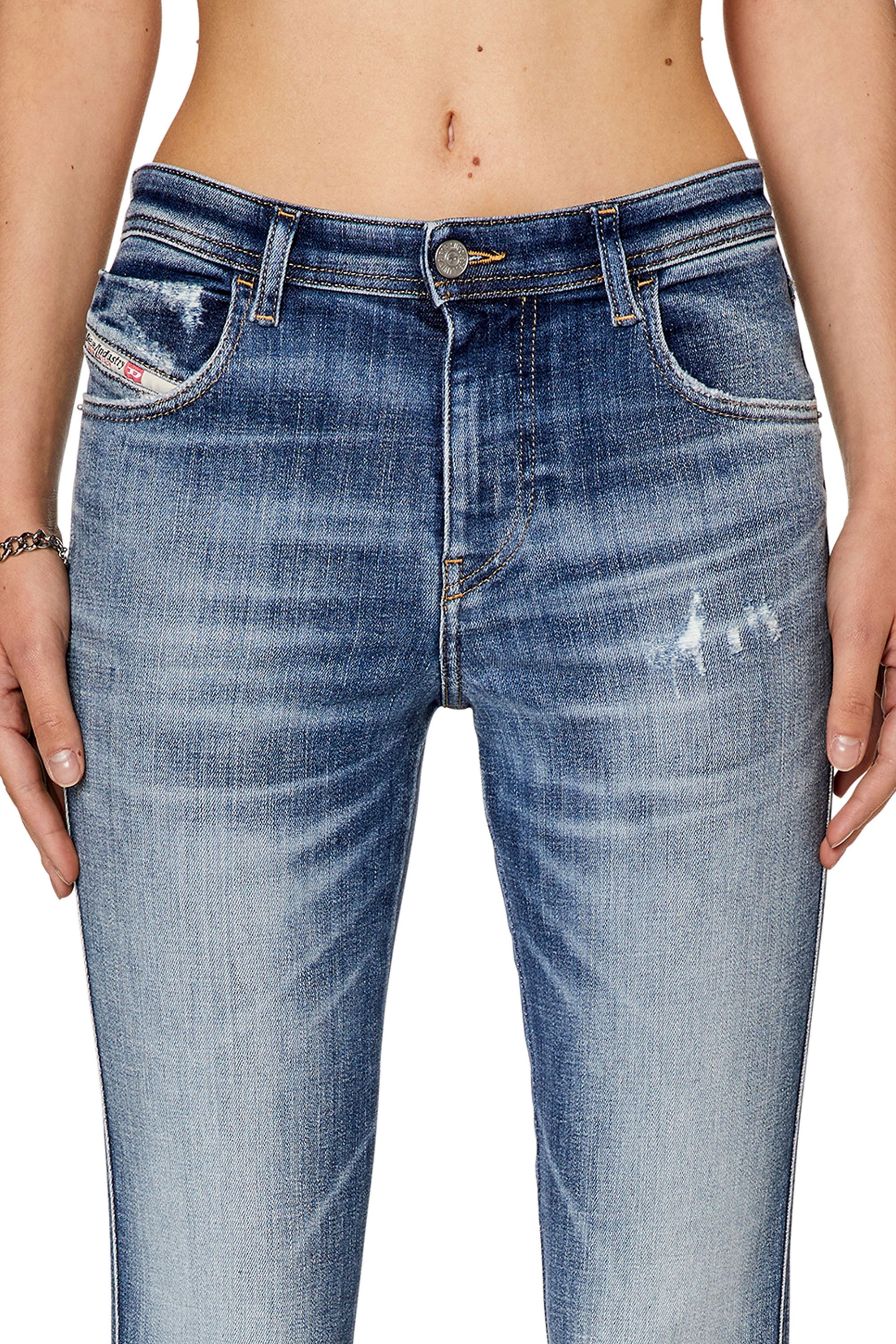 Diesel - Skinny Jeans 2015 Babhila 09G35, Azul medio - Image 3