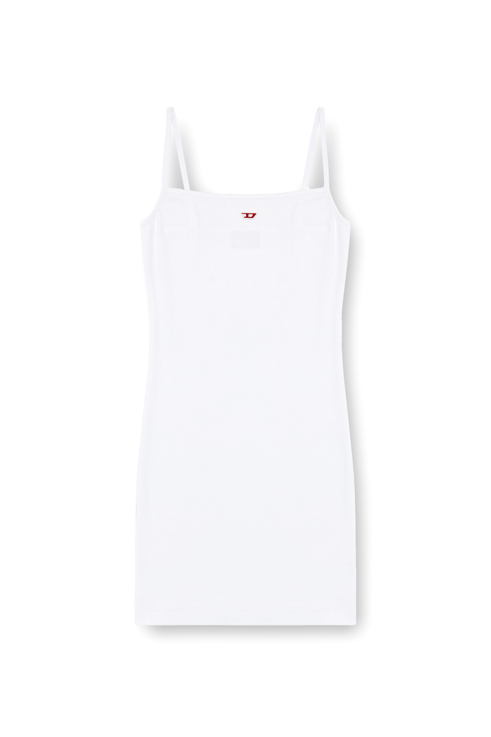 Diesel - D-HOPY-D, Woman's Short slip dress with D logo in White - 3