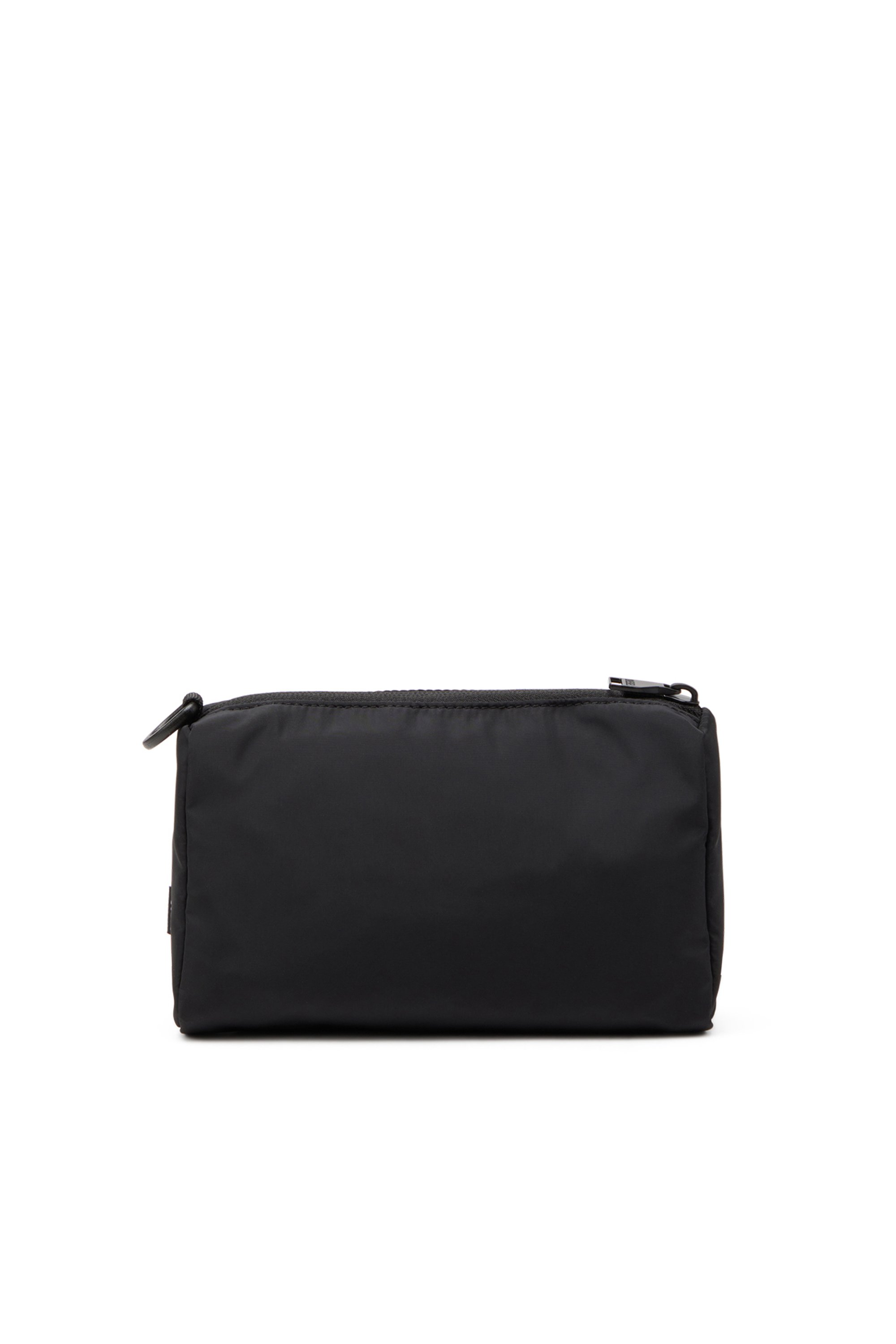 Diesel - DRAPE POUCH, Man's Nylon pouch with Oval D print in Black - 3