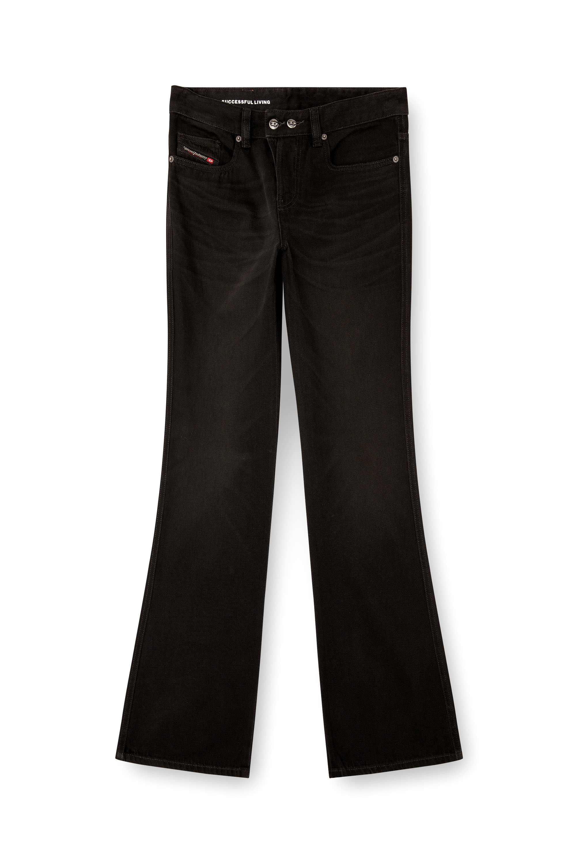 Diesel - Bootcut Jeans 1998 D-Buck 09M20 Hombre, Negro/Gris oscuro - 3