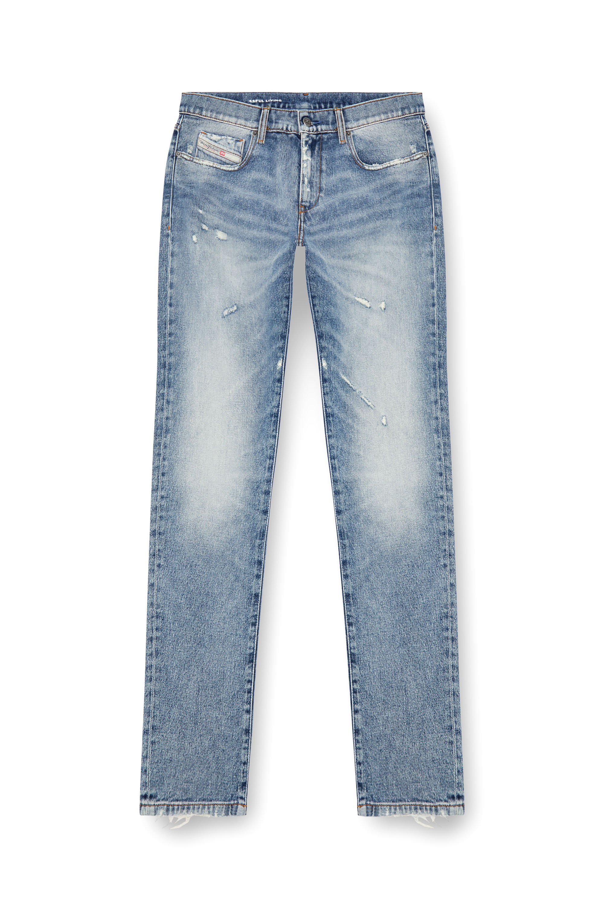 Diesel - Slim Jeans 2019 D-Strukt 09J57, Hombre Slim Jeans - 2019 D-Strukt in Azul marino - Image 5