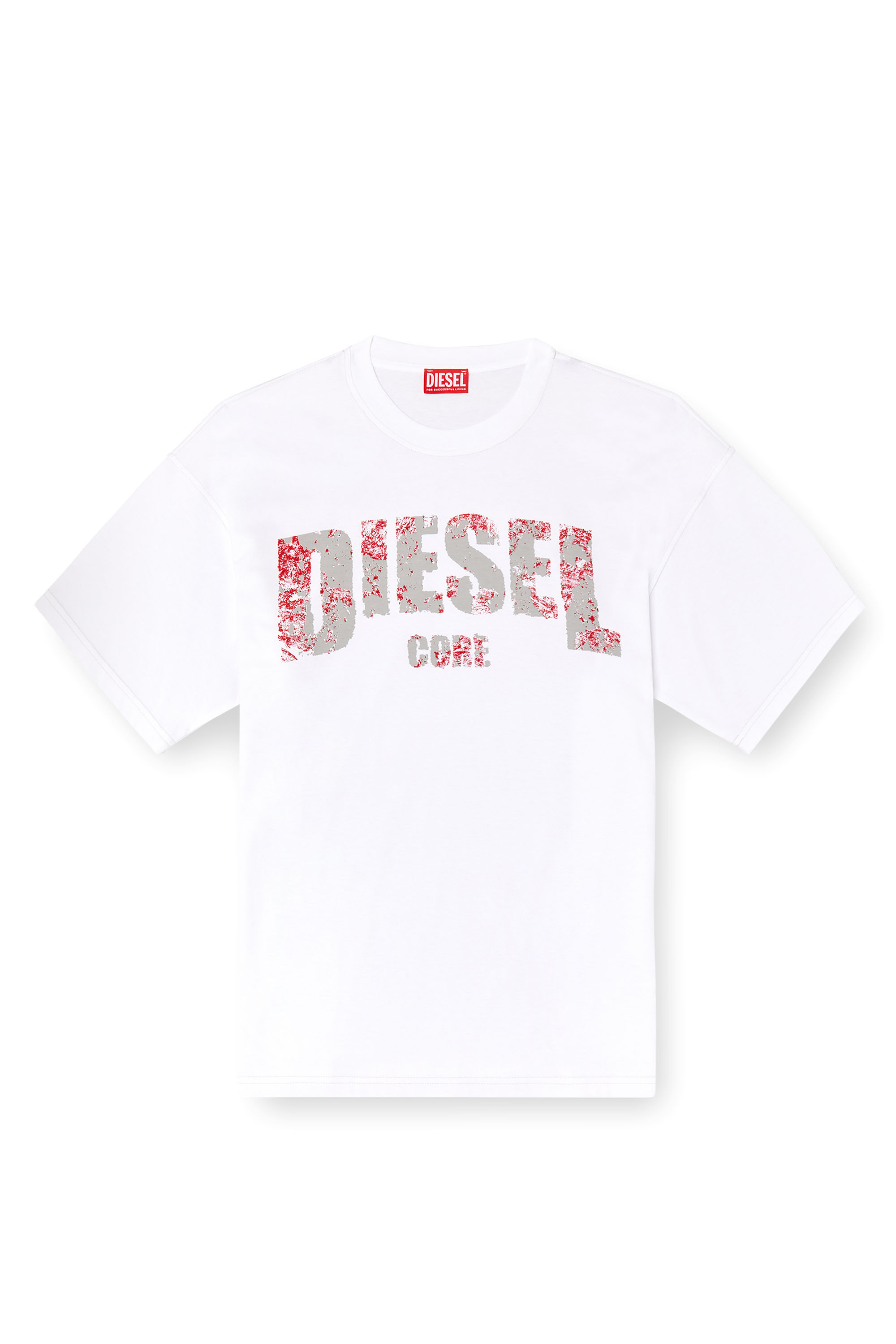 Diesel - T-ADJUST-R25, Camiseta con estampado Diesel Core Hombre in Blanco - 4