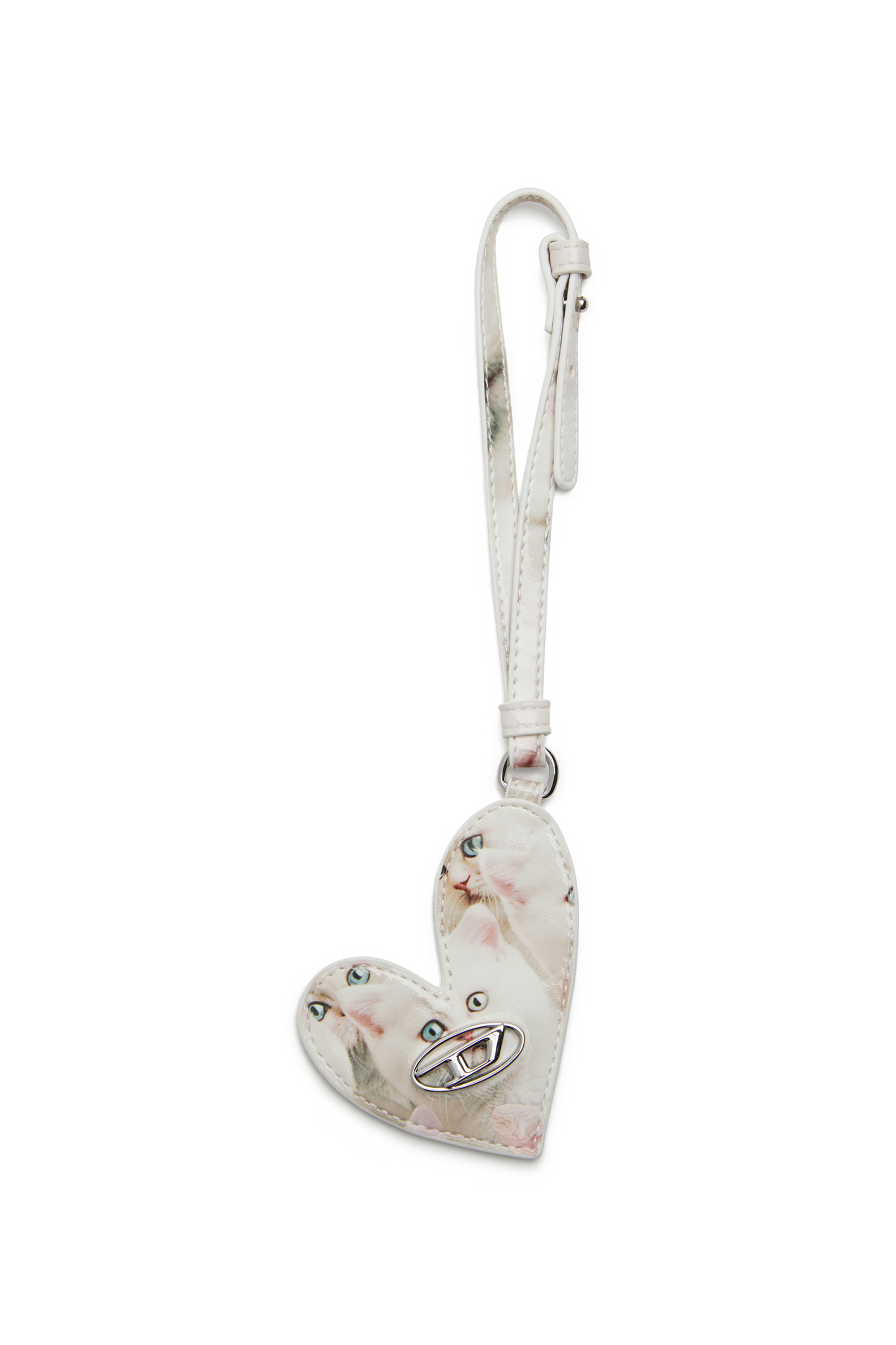Diesel - PLAY MIRROR, Llaveros en forma de corazón Mujer in Blanco - 1