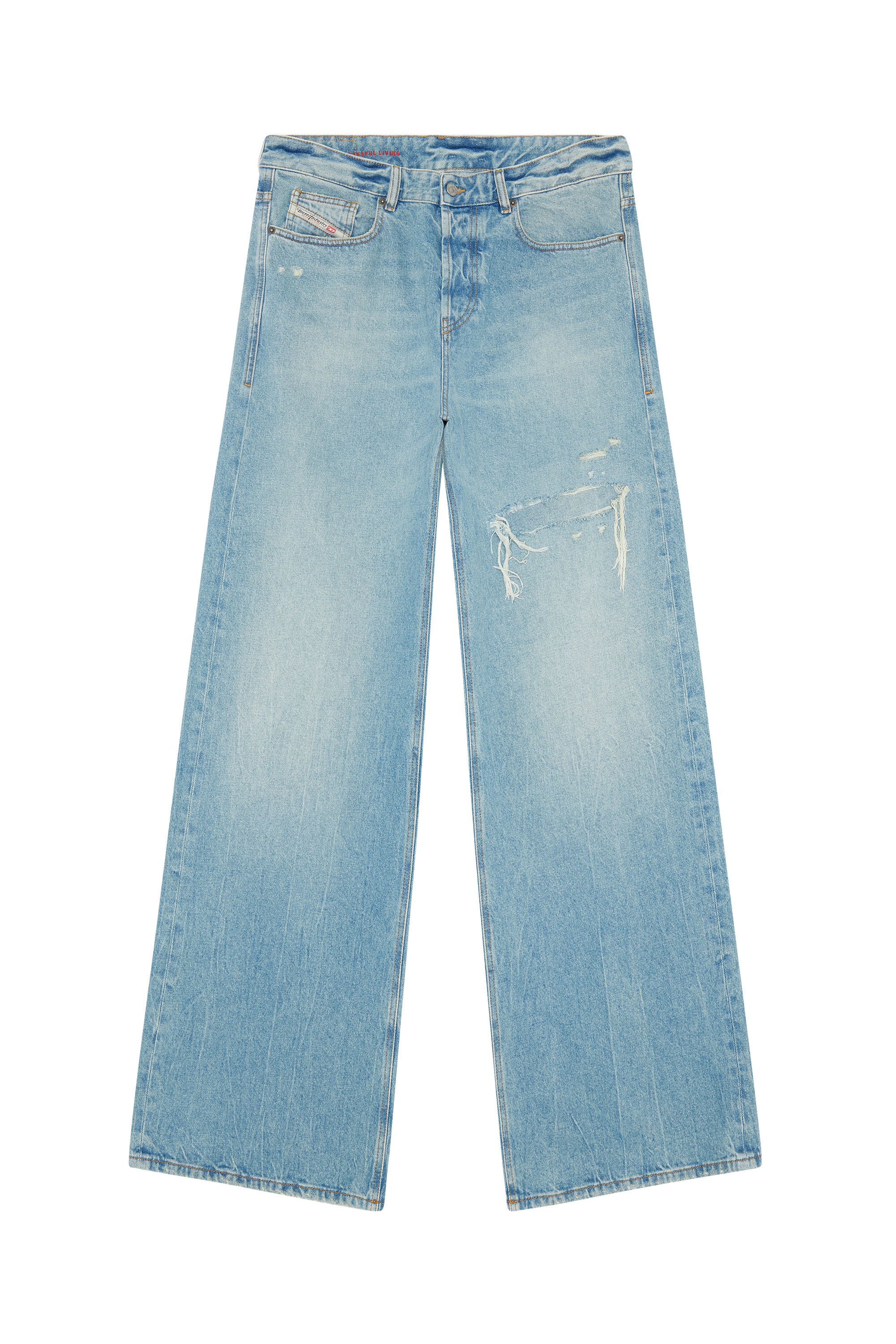 Diesel - Straight Jeans D-Rise 09E25, Azul Claro - Image 3
