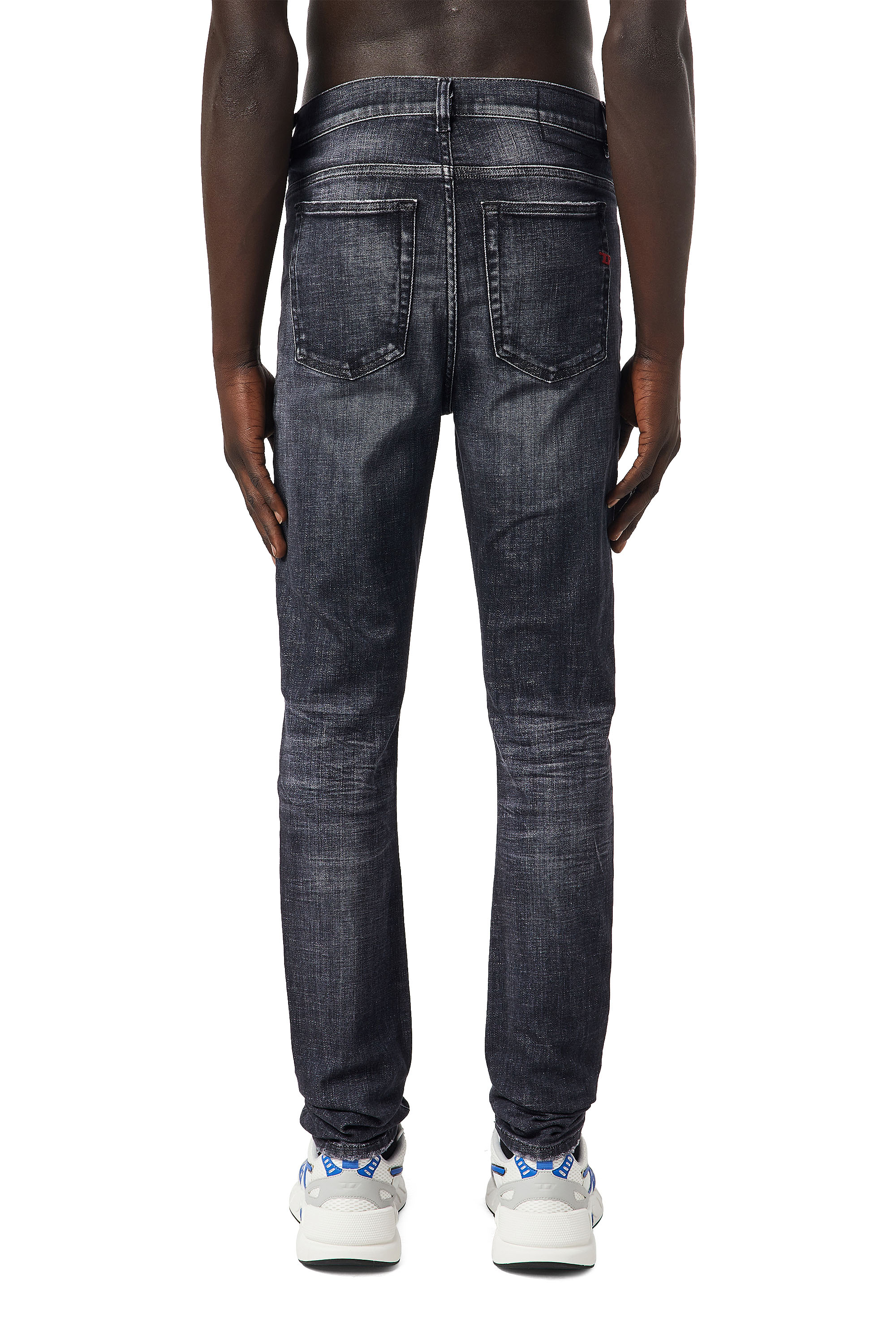 Diesel - 1983 D-Amny 09C57 Skinny Jeans, Negro/Gris oscuro - Image 2