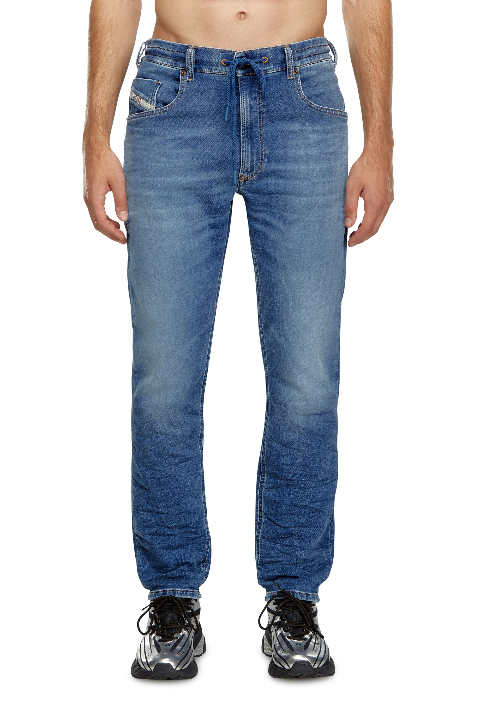 Diesel - Man's Tapered 2030 D-Krooley Joggjeans® 068HY, Medium blue - 1