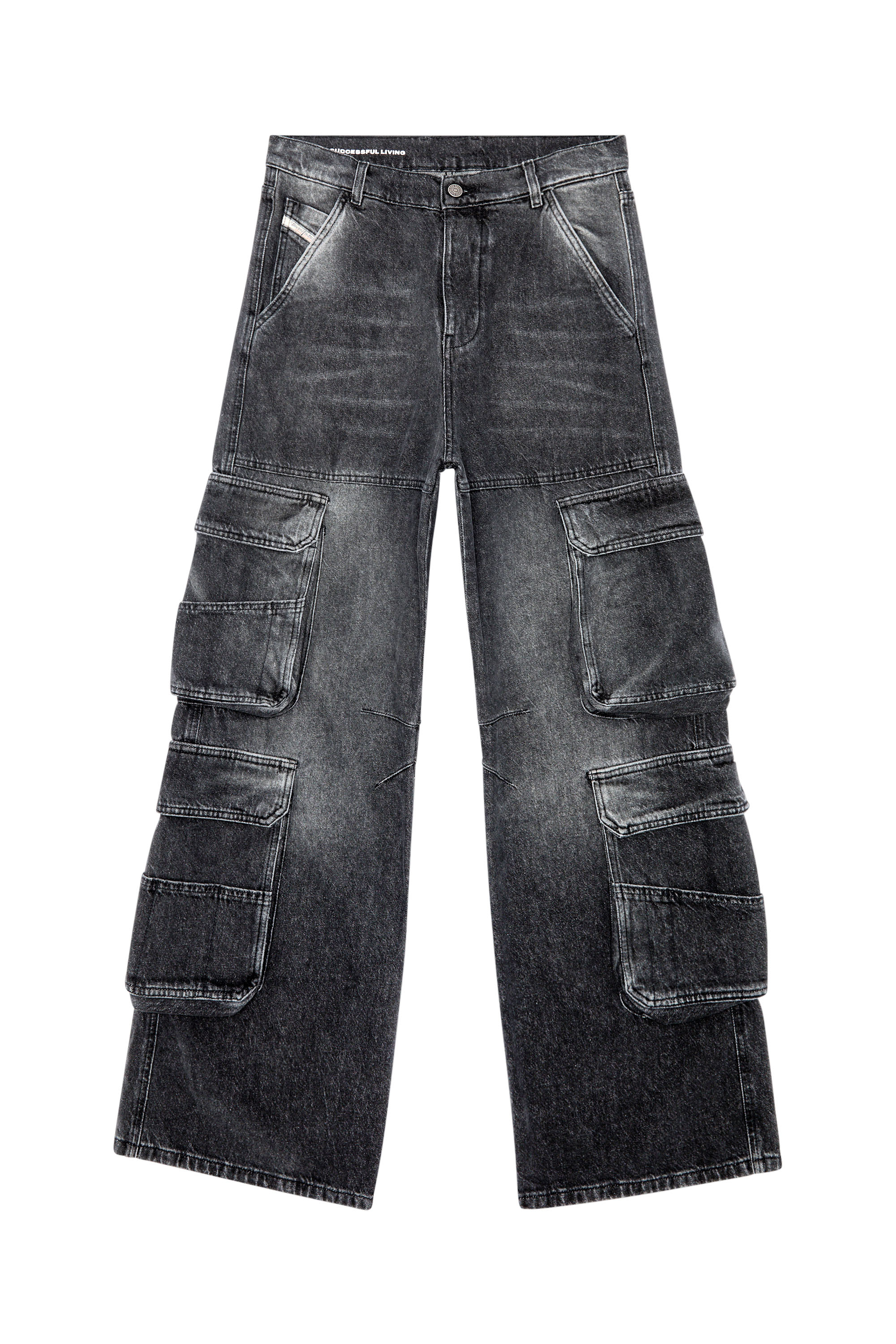 1996 D-Sire Women: Low waist, 90's cargo Jeans, Black | Diesel