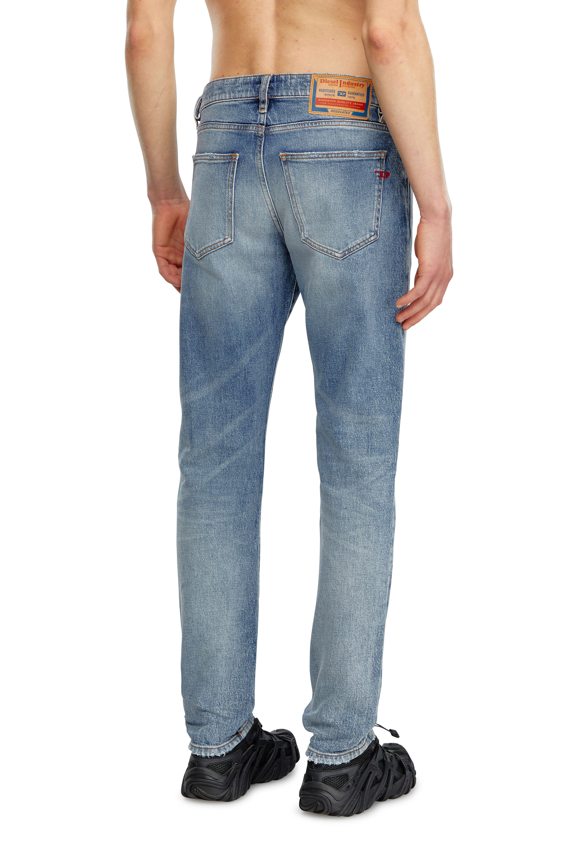 Diesel - Slim Jeans 2019 D-Strukt 09J57, Hombre Slim Jeans - 2019 D-Strukt in Azul marino - Image 3