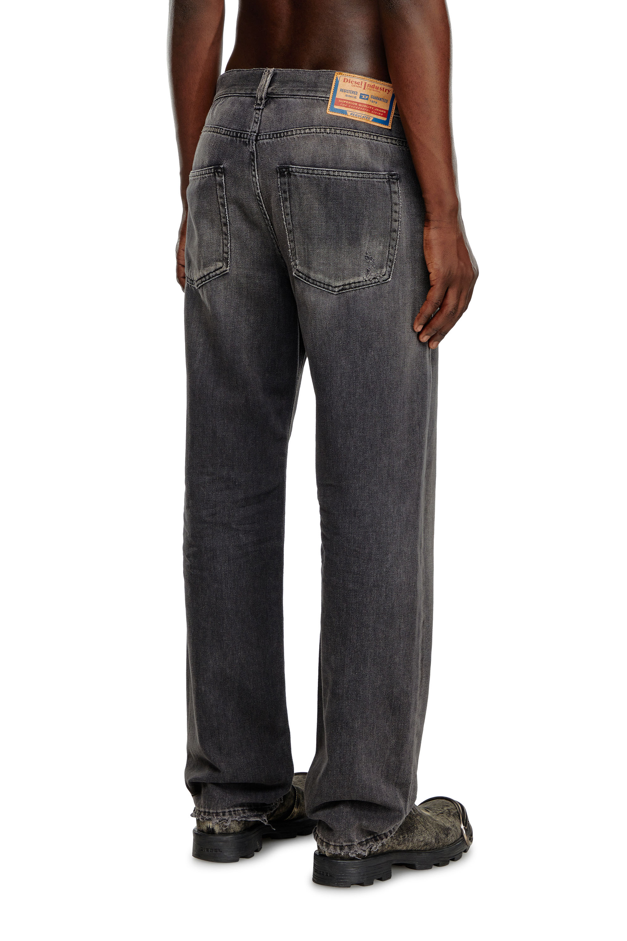 Diesel - Man Straight Jeans 2010 D-Macs 09K14, Black/Dark grey - Image 4