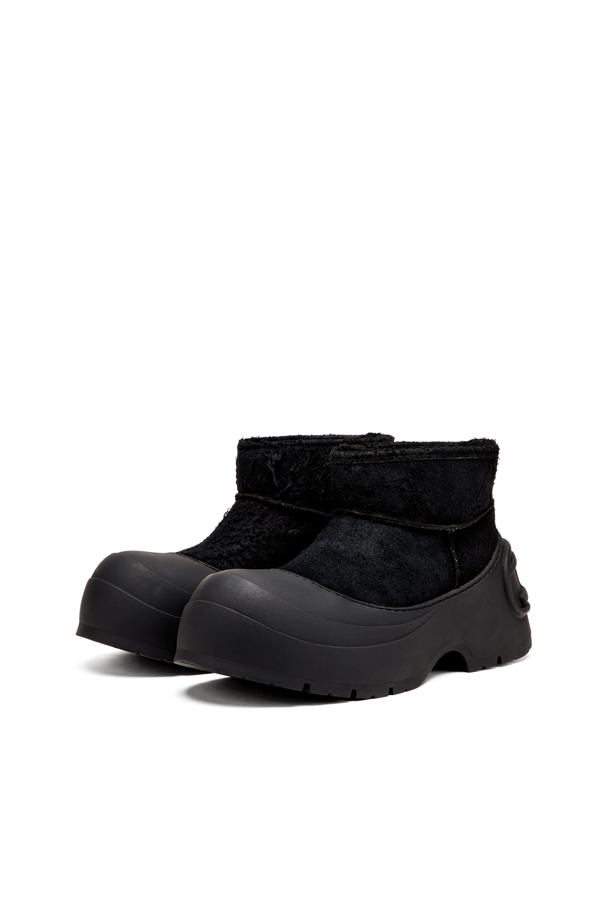 Diesel - D-DONALD MONTONE, Botines gruesos con suela dentada Hombre in Negro - 8